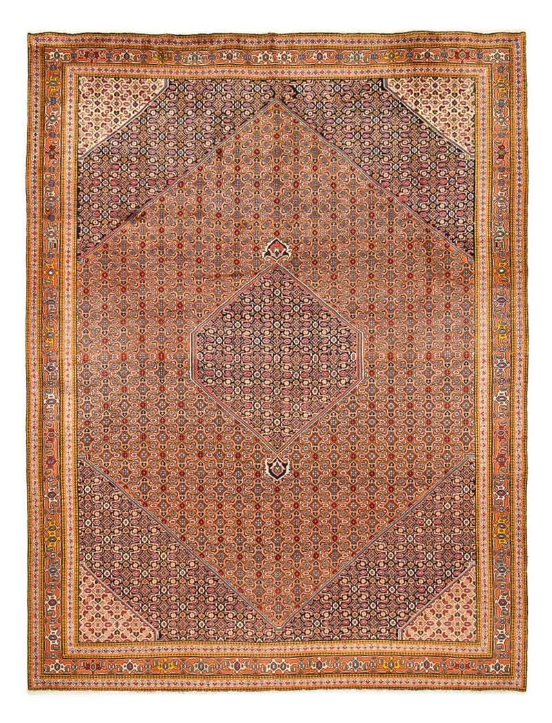Persisk matta - Bijar - 393 x 298 cm - mörk beige