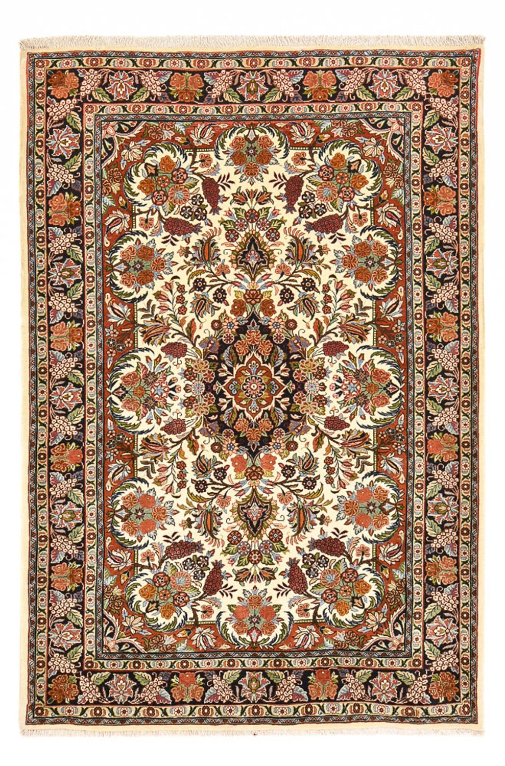Persisk matta - Bijar - 210 x 140 cm - ljusbeige
