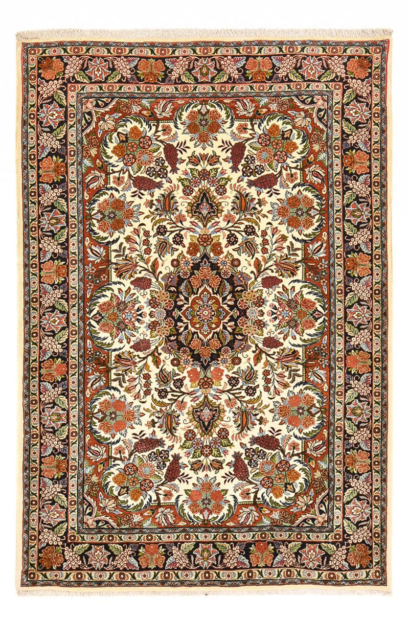 Persisk matta - Bijar - 210 x 140 cm - ljusbeige