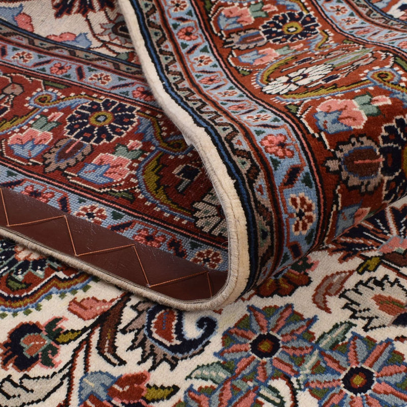 Persisk matta - Bijar - 215 x 137 cm - grädde