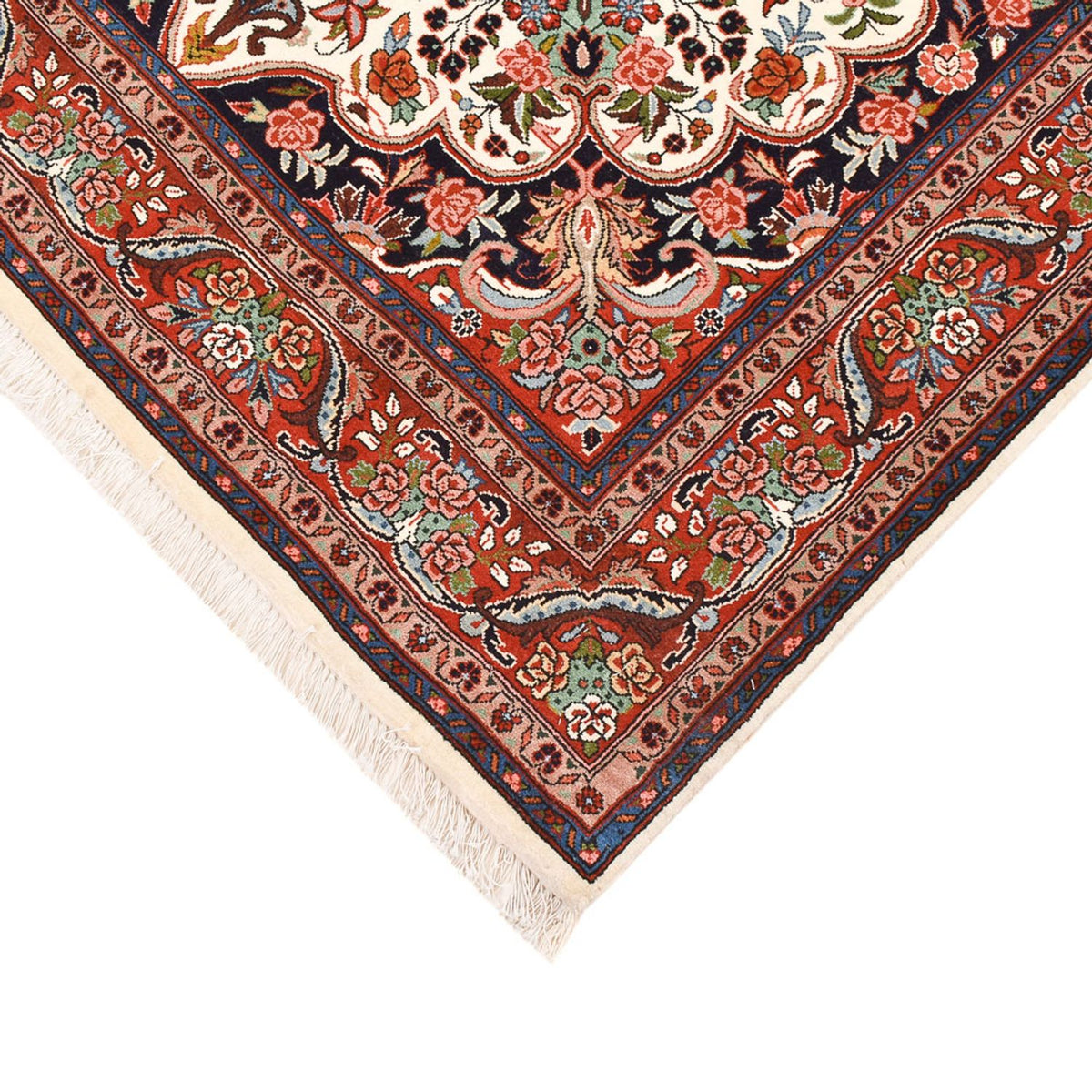 Persisk matta - Bijar - 220 x 132 cm - grädde