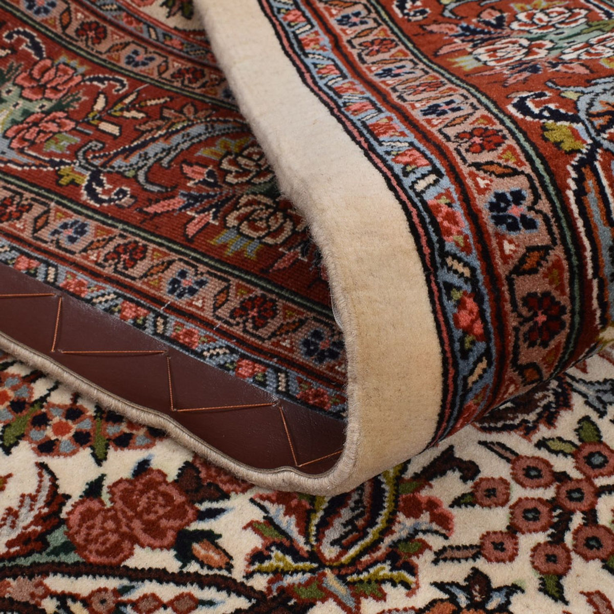 Persisk matta - Bijar - 208 x 137 cm - grädde