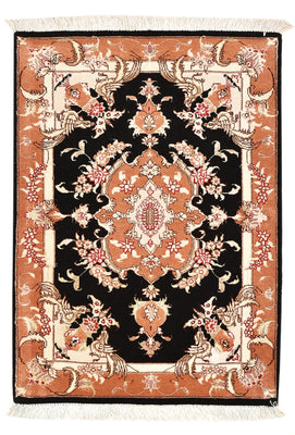 Persisk matta - Tabriz - Royal - 88 x 60 cm - mörkblå