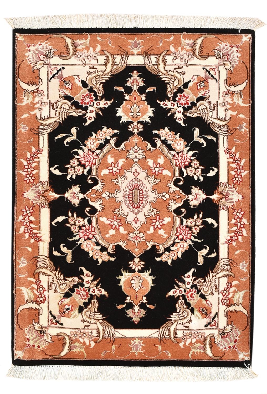 Persisk matta - Tabriz - Royal - 88 x 60 cm - mörkblå