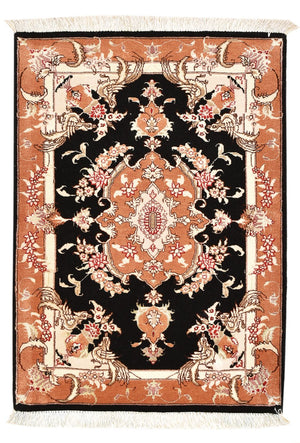 Persisk matta - Tabriz - Royal - 88 x 60 cm - mörkblå