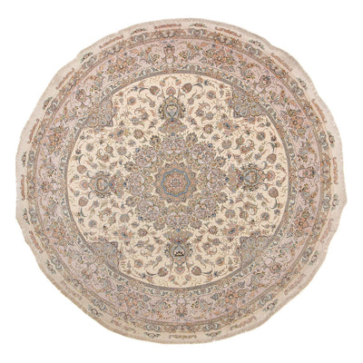 Persisk matta - Tabriz - Royal runt  - 303 x 303 cm - beige