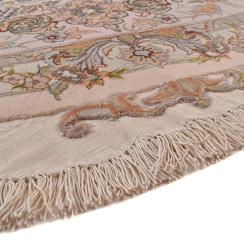 Persisk matta - Tabriz - Royal runt  - 303 x 303 cm - beige