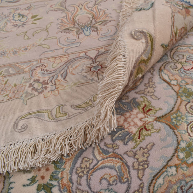 Persisk matta - Tabriz - Royal runt  - 303 x 303 cm - beige