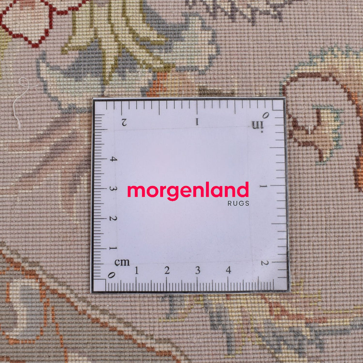 Persisk matta - Tabriz - Royal runt  - 303 x 303 cm - beige