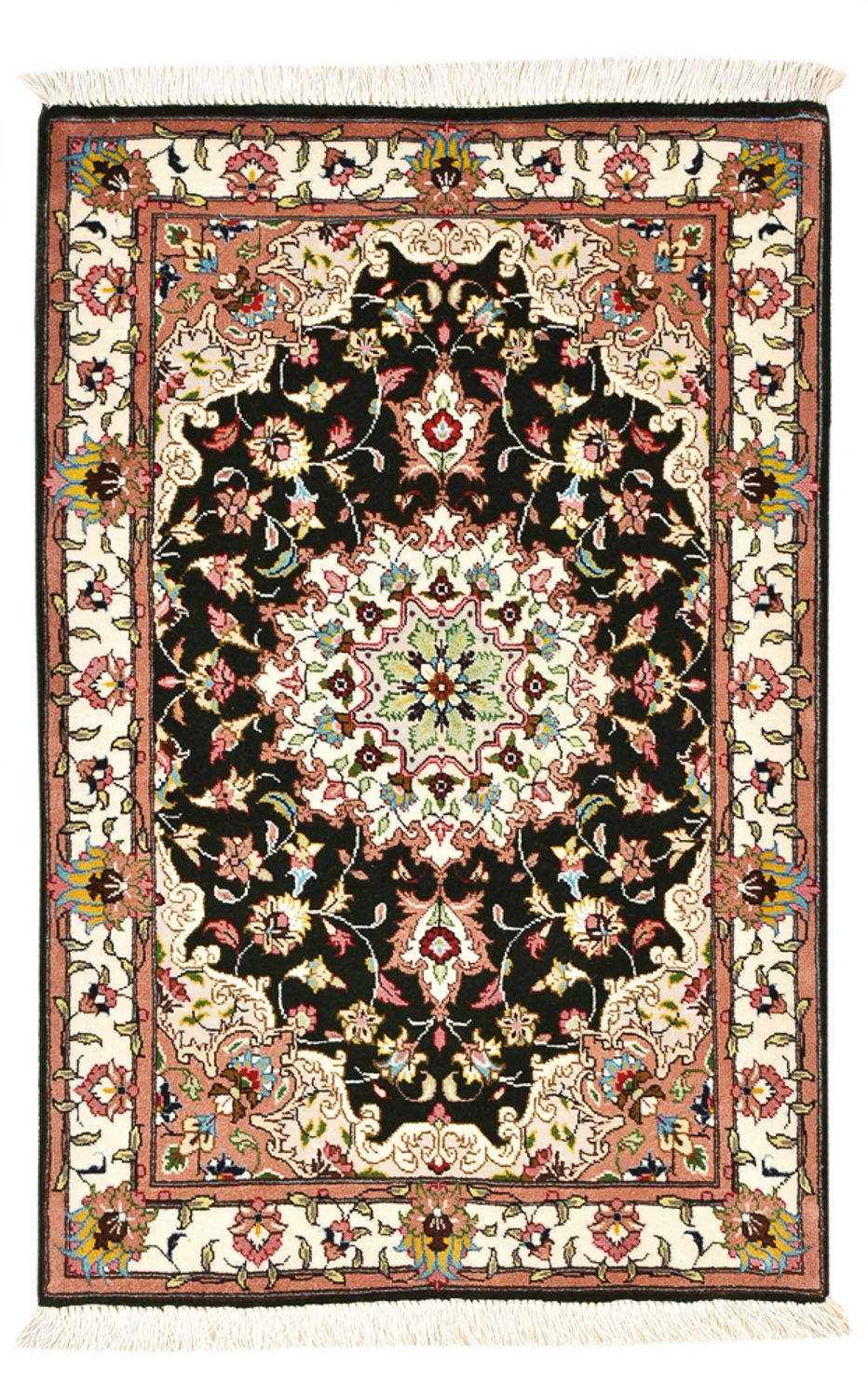 Persisk matta - Tabriz - Royal - 90 x 60 cm - mörkblå