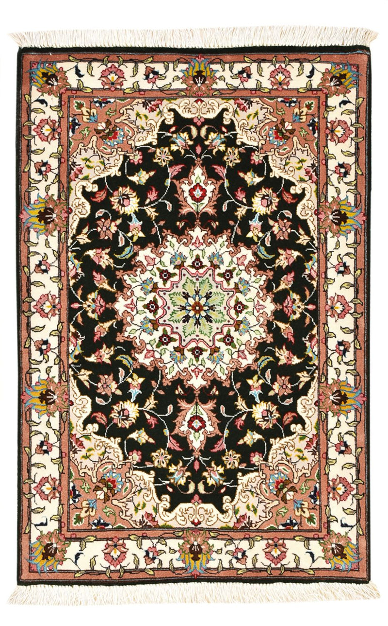 Persisk matta - Tabriz - Royal - 90 x 60 cm - mörkblå