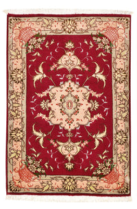 Persisk matta - Tabriz - Royal - 90 x 60 cm - röd