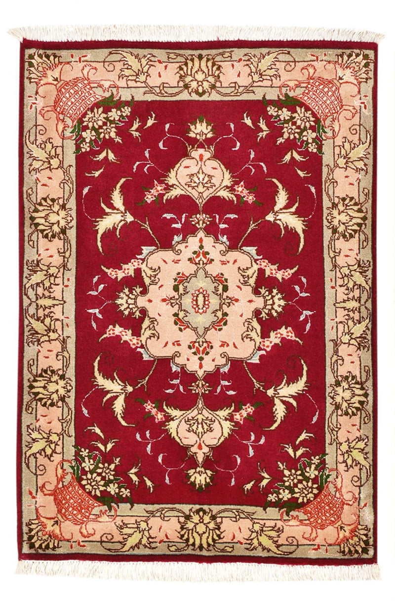 Persisk matta - Tabriz - Royal - 90 x 60 cm - röd