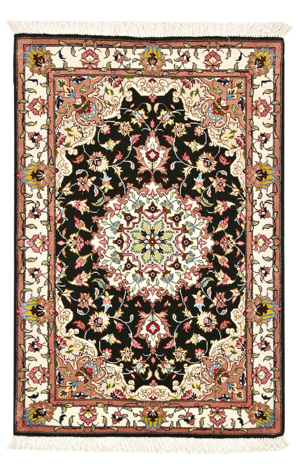 Persisk matta - Tabriz - Royal - 90 x 60 cm - mörkblå