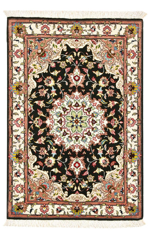 Persisk matta - Tabriz - Royal - 90 x 60 cm - mörkblå