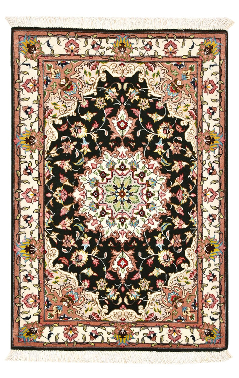 Persisk matta - Tabriz - Royal - 90 x 60 cm - mörkblå