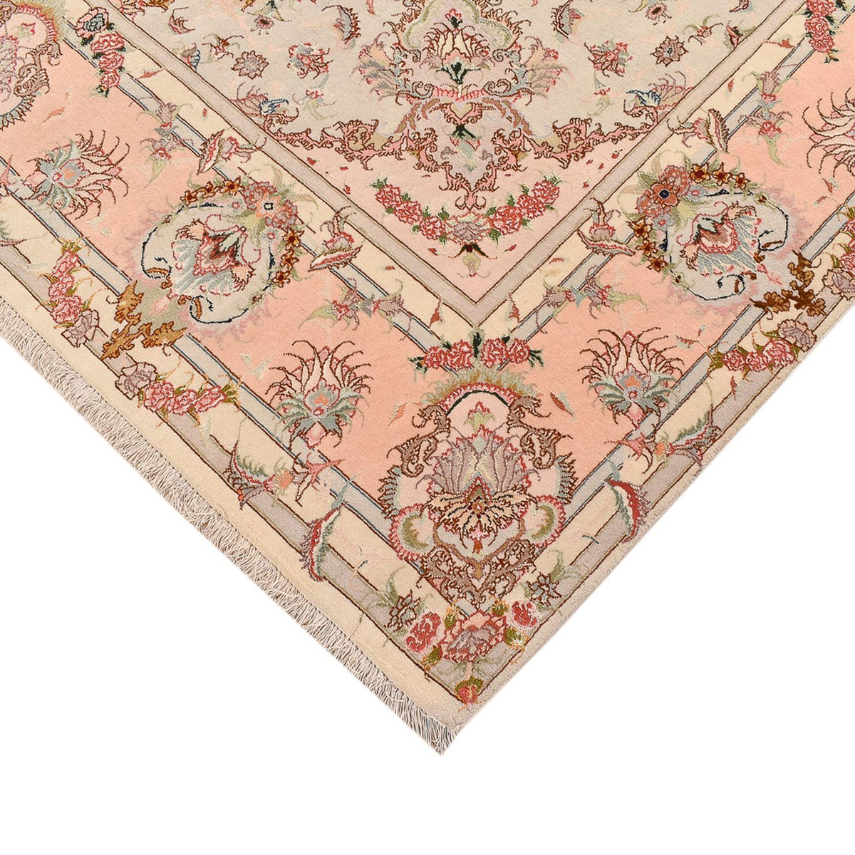 Persisk matta - Tabriz - Royal - 312 x 202 cm - mörk beige