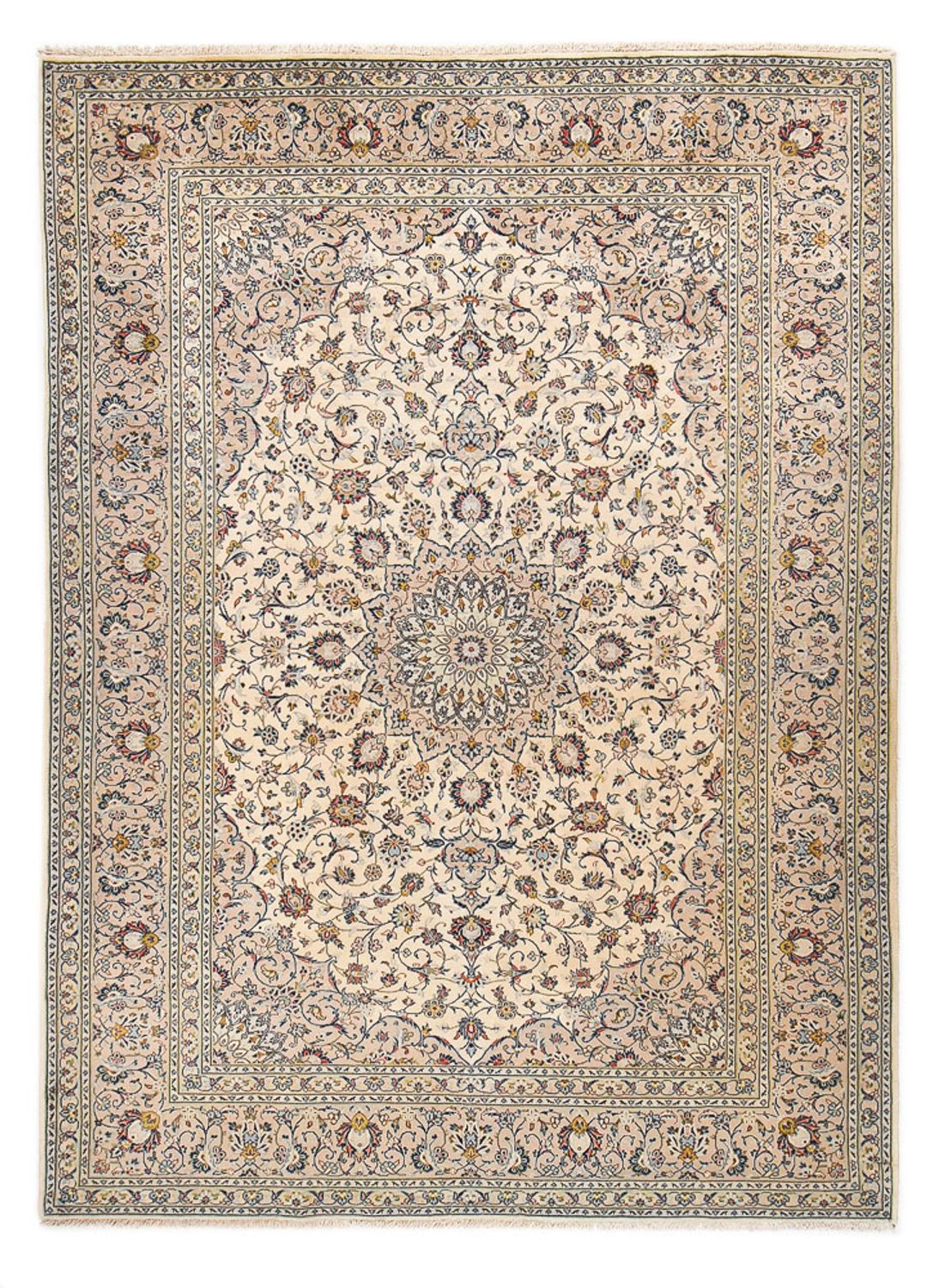 Persiska mattor - Keshan - Kungliga - 347 x 246 cm - sand