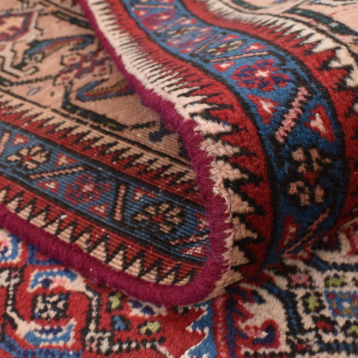 Persisk matta - Nomadic - 285 x 194 cm - bordeaux röd