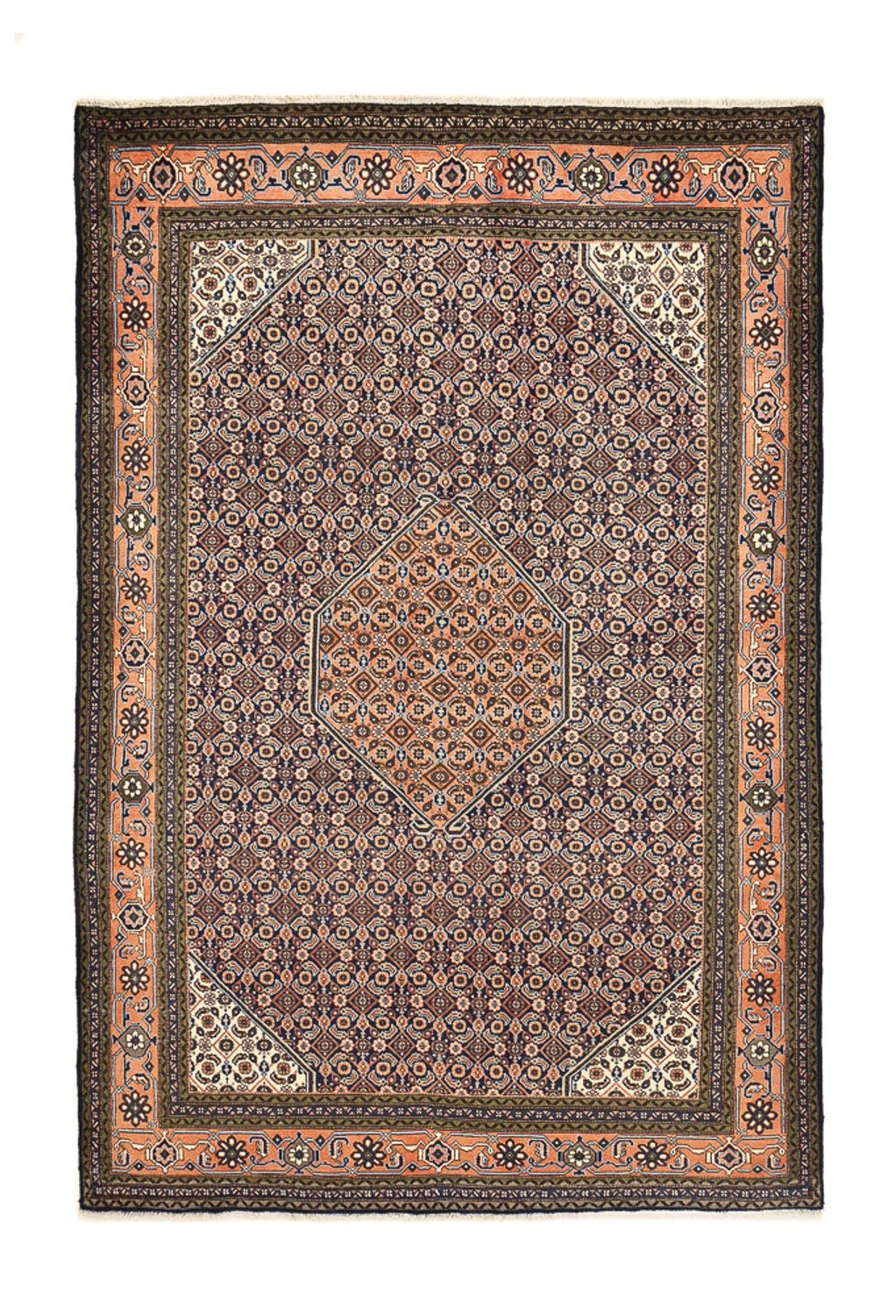 Persisk matta - Nomadic - 307 x 213 cm - mörk beige