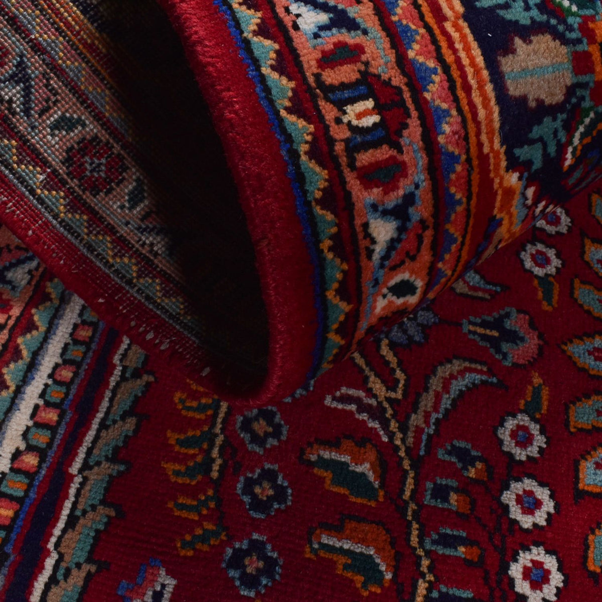 Persisk matta - Nomadic - 300 x 204 cm - mörkröd