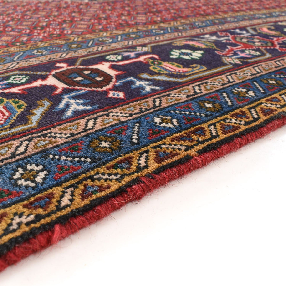 Persisk matta - Nomadic - 288 x 191 cm - mörkröd