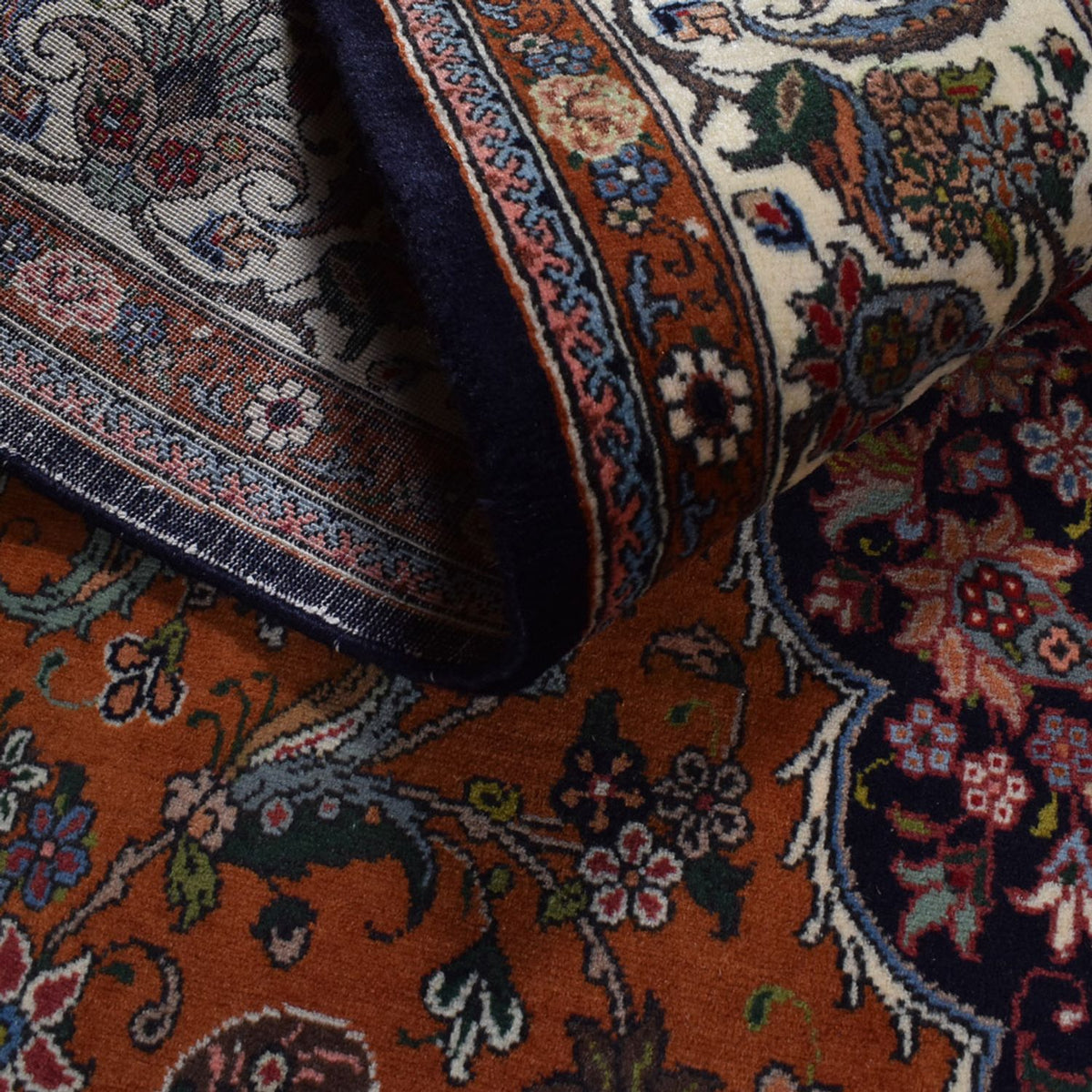 Persisk matta - Nomadic - 303 x 206 cm - mörkröd