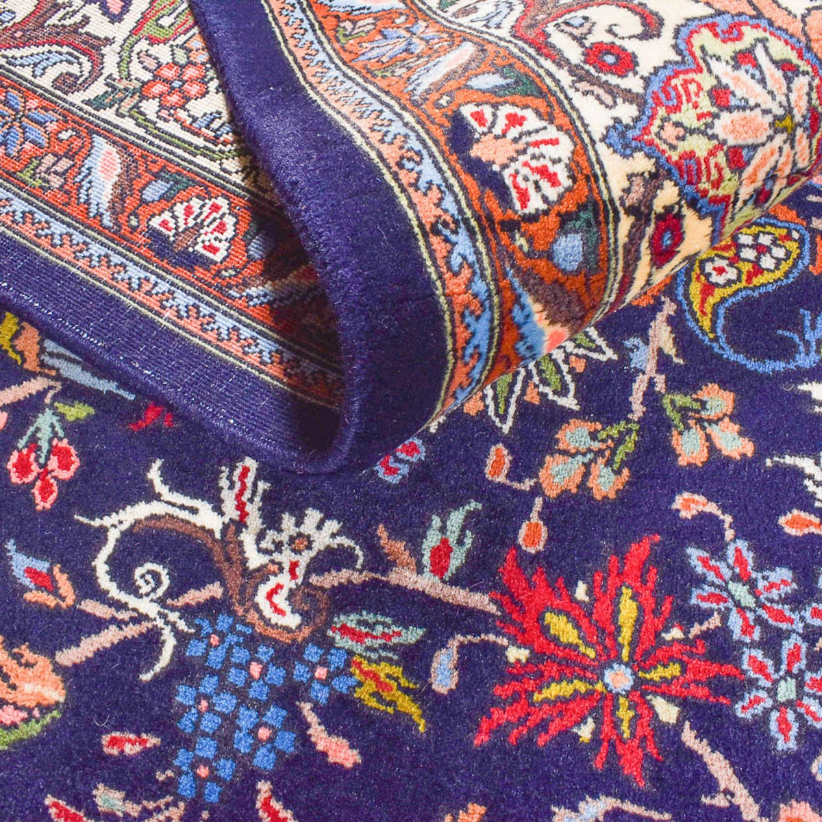 Persisk matta - Nomadic - 302 x 204 cm - mörkblå