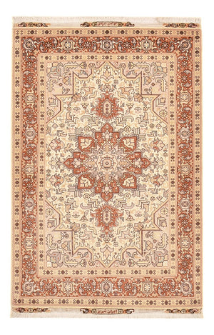 Persisk matta - Tabriz - Royal - 153 x 100 cm - ljusbeige
