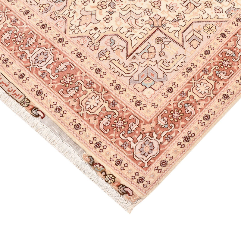 Persisk matta - Tabriz - Royal - 153 x 100 cm - ljusbeige