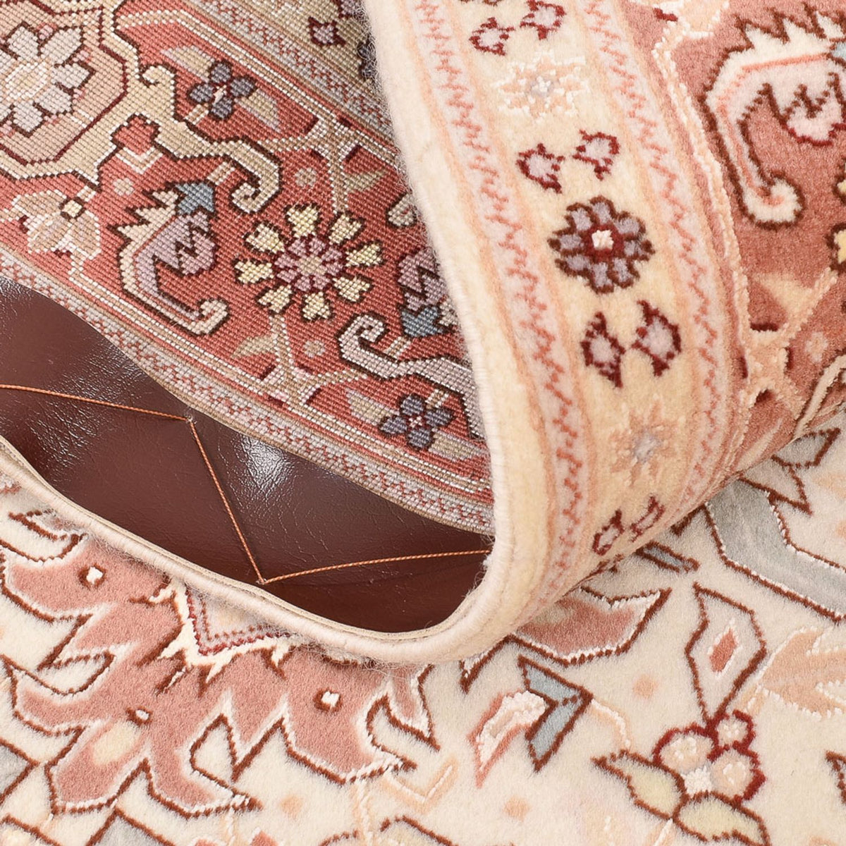 Persisk matta - Tabriz - Royal - 153 x 100 cm - ljusbeige