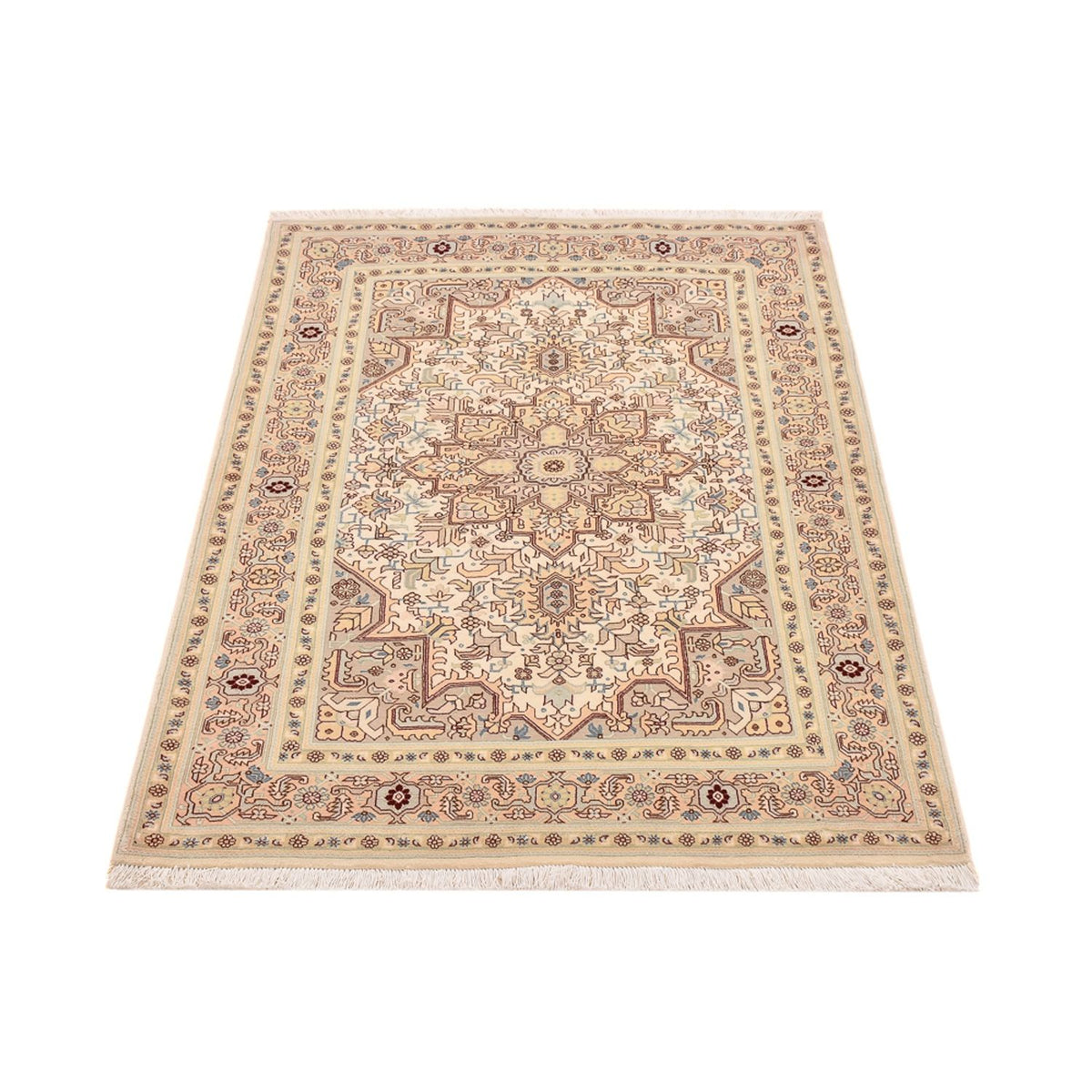Persisk matta - Tabriz - Royal - 148 x 100 cm - ljusbeige
