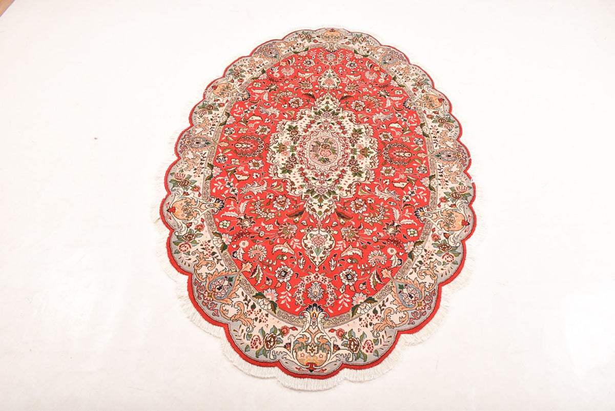 Persisk matta - Tabriz - Royal - 205 x 130 cm - röd