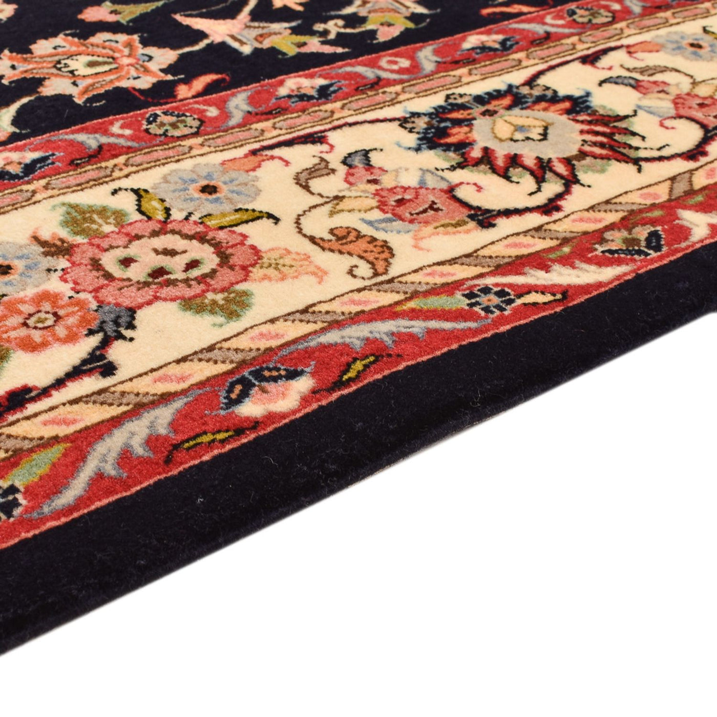 Persisk matta - Tabriz - Royal - 203 x 142 cm - mörkröd