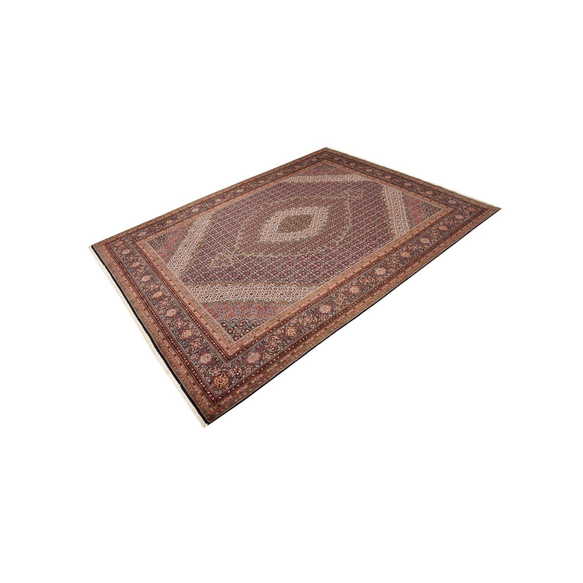 Persisk matta - Tabriz - Royal - 402 x 303 cm - mörk beige