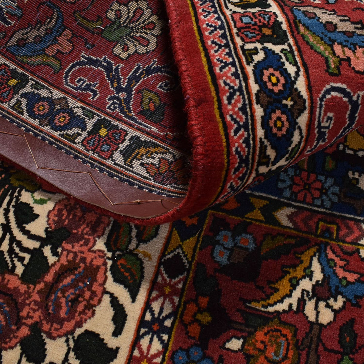 Persisk matta - Nomadic - 313 x 201 cm - mörkröd