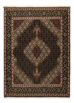 Persisk matta - Tabriz - Royal - 202 x 150 cm - mörkbrun