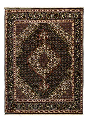 Persisk matta - Tabriz - Royal - 202 x 150 cm - mörkbrun