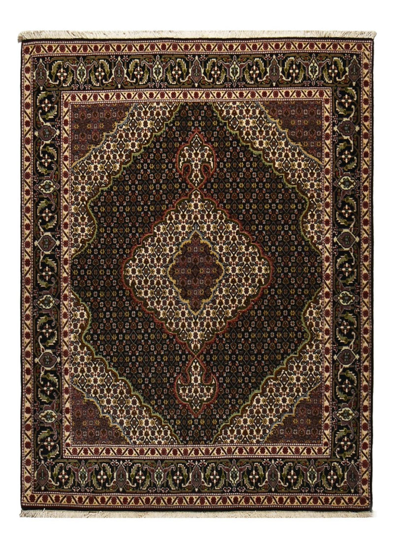 Persisk matta - Tabriz - Royal - 202 x 150 cm - mörkbrun