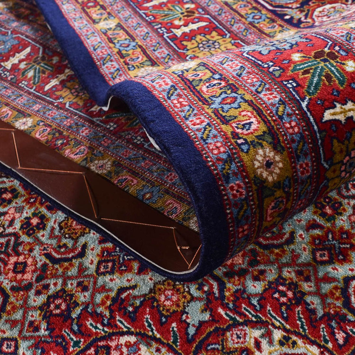 Persisk matta - Tabriz - 416 x 284 cm - bordeaux röd