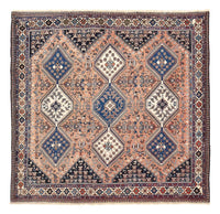 Persisk matta - Nomadic kvadrat  - 203 x 193 cm - ljusröd