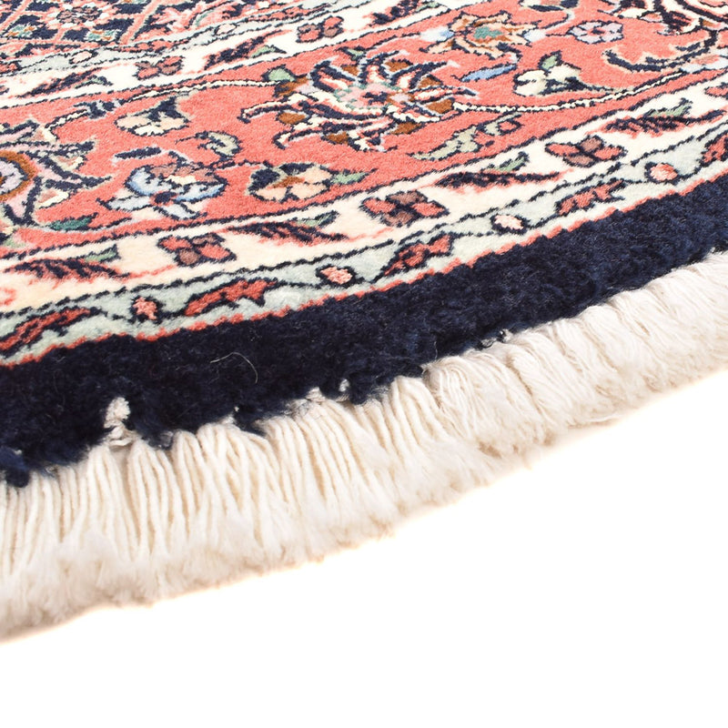 Persisk matta - Bijar runt  - 155 x 155 cm - mörkröd