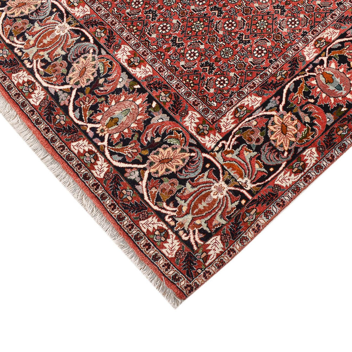 Persisk matta - Bijar - 250 x 200 cm - mörkröd