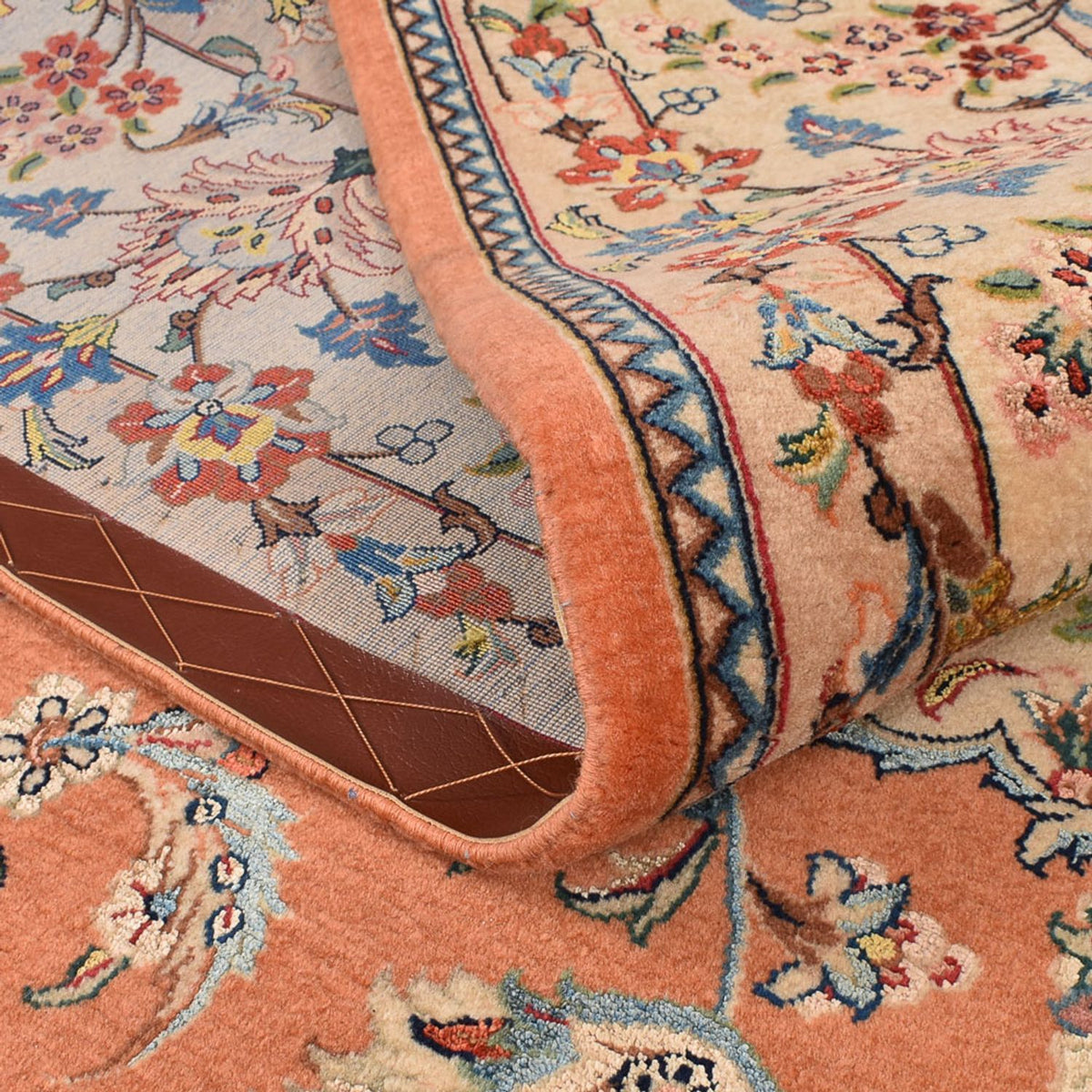 Persisk matta - Ghom - Kunglig - 255 x 201 cm - terrakotta