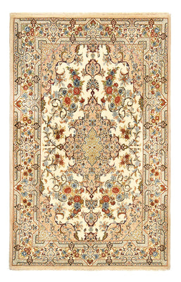 Persisk matta - Ghom - Kunglig - 211 x 130 cm - ljusbeige