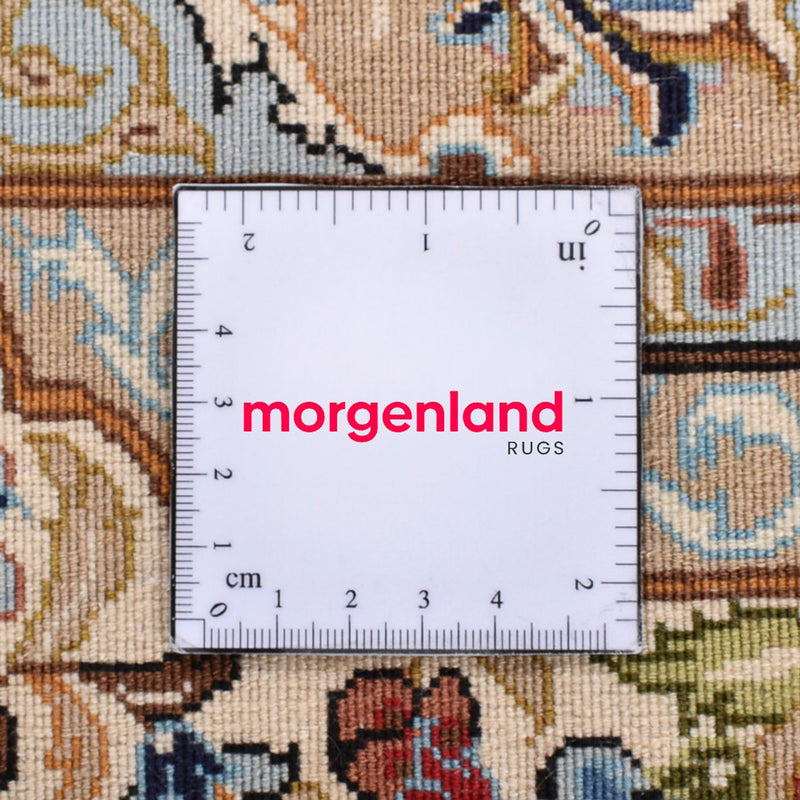 Persisk matta - Ghom - Kunglig - 211 x 130 cm - ljusbeige