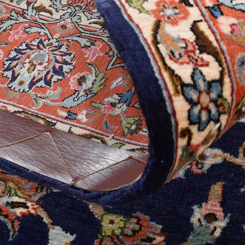 Persisk matta - Ghom - Kunglig - 205 x 137 cm - mörkblå