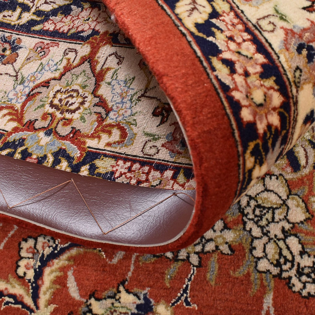 Persisk matta - Ghom - Kunglig - 205 x 138 cm - röd