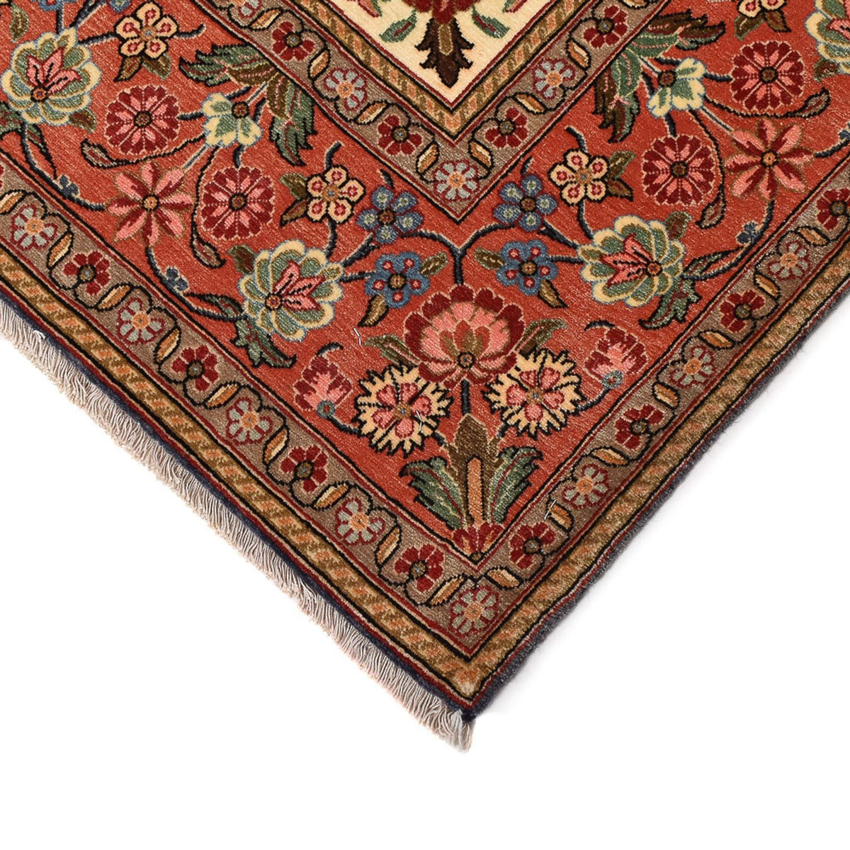 Persisk matta - Ghom - Kunglig - 208 x 137 cm - mörkblå