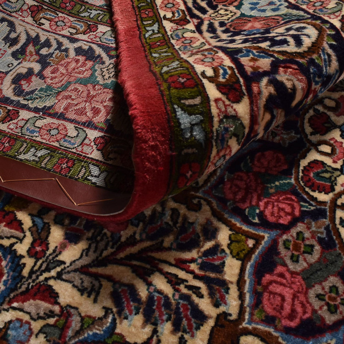 Persisk matta - Bijar - 316 x 213 cm - sand